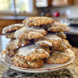 iced oatmeal cookies recipe with vanilla icing