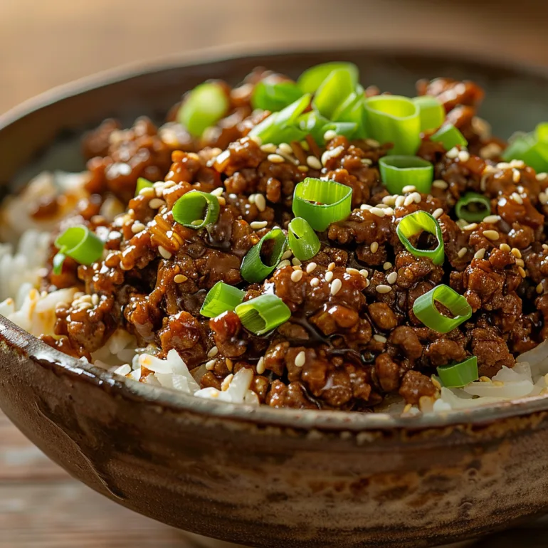 Korean Ground Beef Bowl