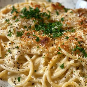 Delicious 15 Minute Garlic Parmesan Sauce in a bowl
