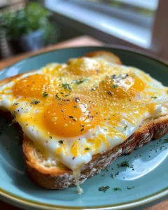 Easy and delicious egg and cheese toast topped with fresh ingredients