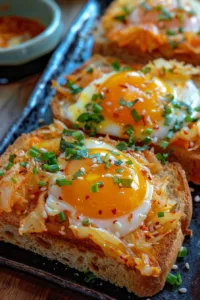 Delicious Korean Street Toast made with fresh ingredients and served on a plate.