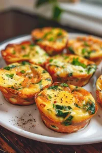 Healthy Cottage Cheese Egg Muffins fresh out of the oven.