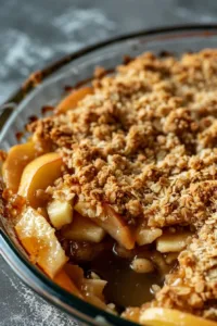 Delicious Pioneer Woman apple crisp with fresh apples and oat topping